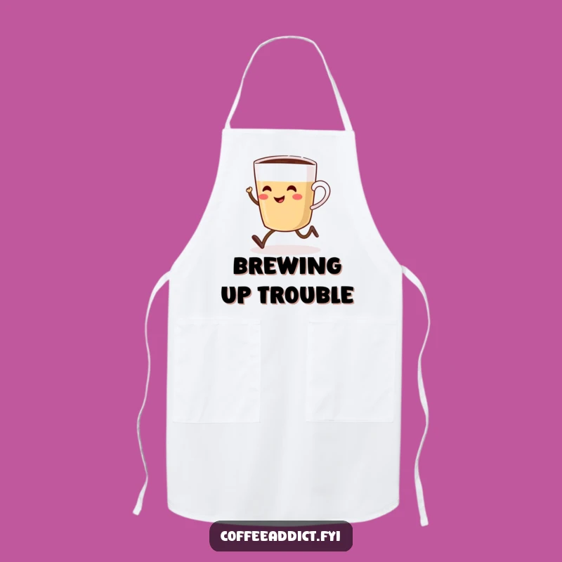 Funny Coffee Cup Apron: Hilarious Kitchen Helper for Coffee Lovers