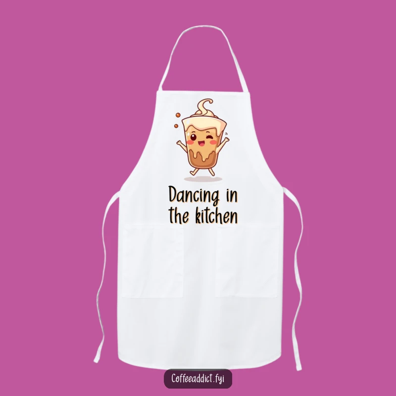 Funny Coffee Drip Apron - Dancing Chef Style, Kitchen Fun Gift