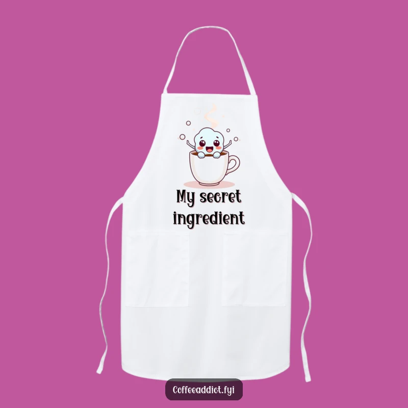 Funny Coffee Molecule Apron: Caffeinated Chef, Hilarious Kitchen Fun