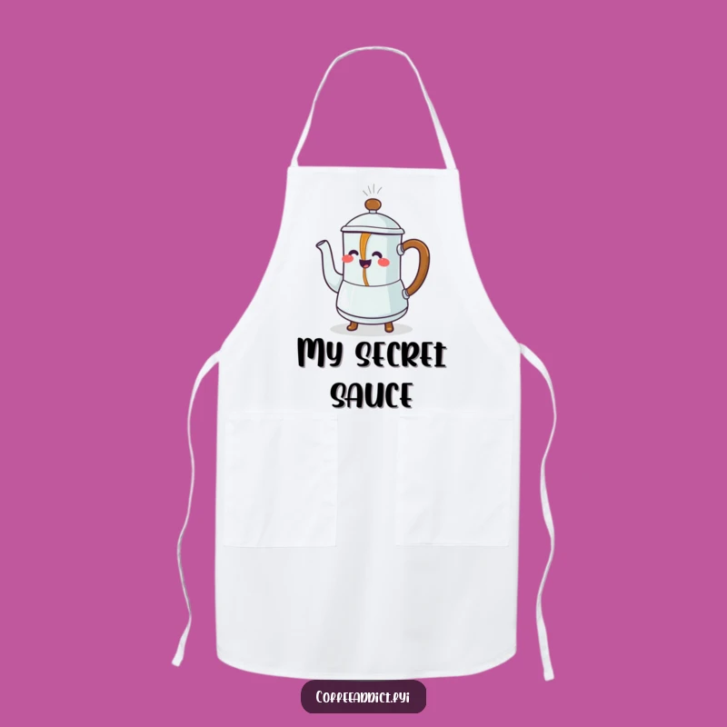 Funny Coffee Pot Apron: Cook & Laugh with Dancing Coffee - Perfect Kitchen Gift!
