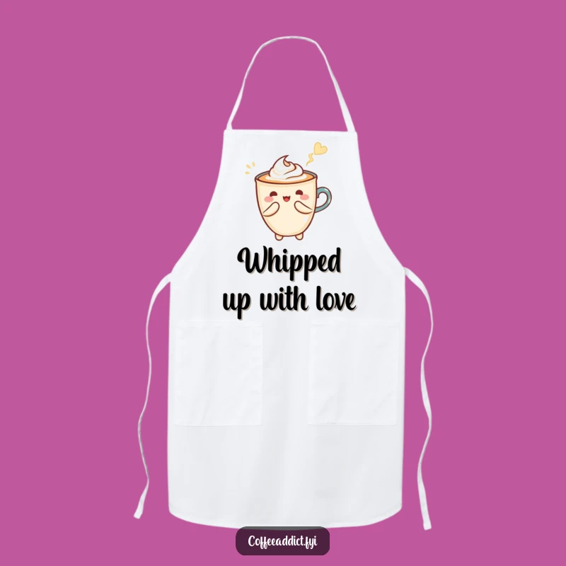 Funny Kawaii Latte Art Apron - Brew with Charming Flair