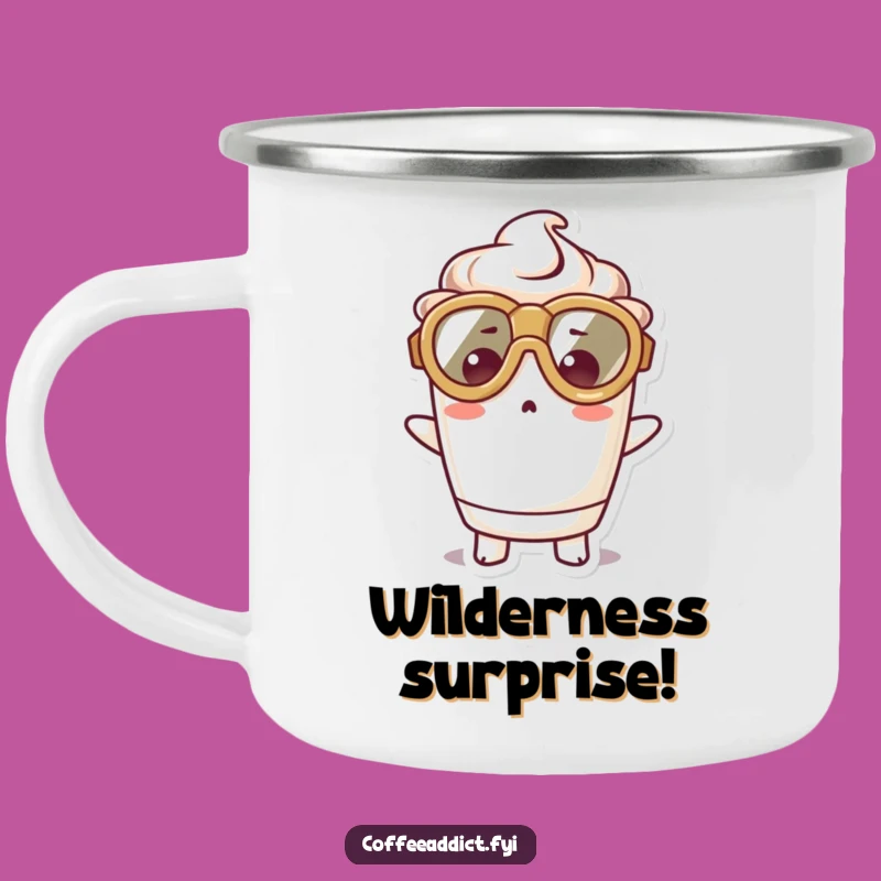 Funny Kawaii Coffee Cup Camping Mug for Surprising Outdoor Sips
