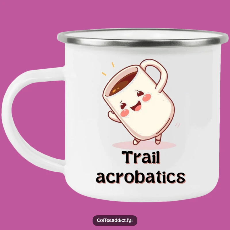 Funny Somersault Mug Camping Mug - Hilarious Outdoor Gift for Active Campers