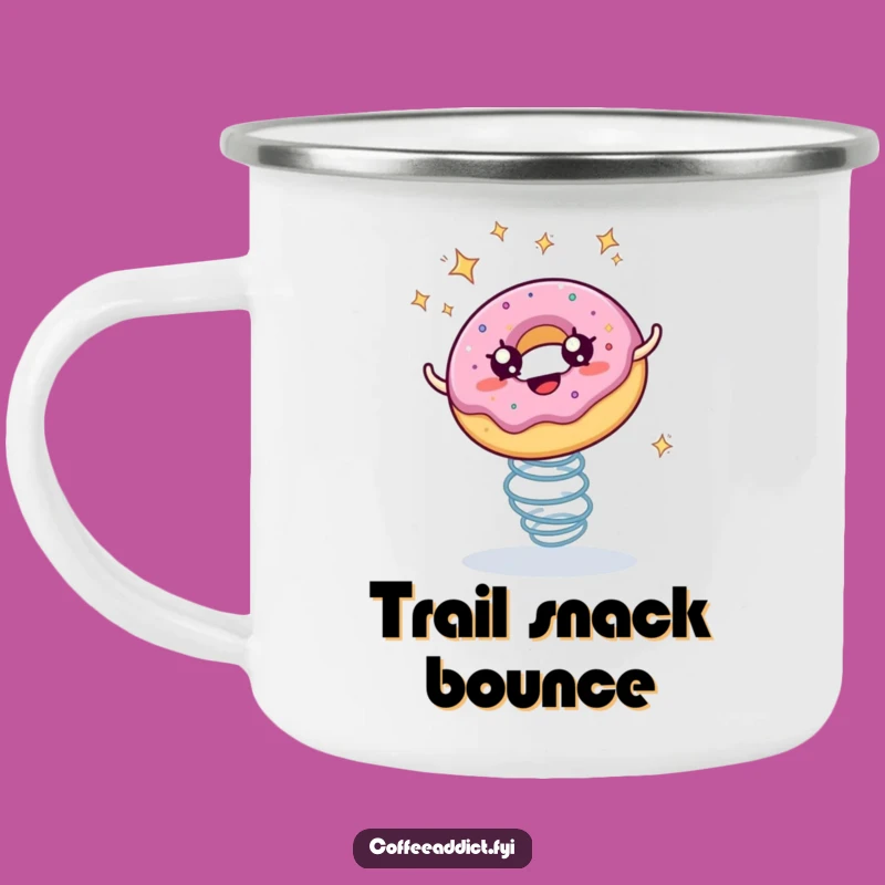 Funny Donut Camping Mug: Hilarious Treat for Outdoor Adventures