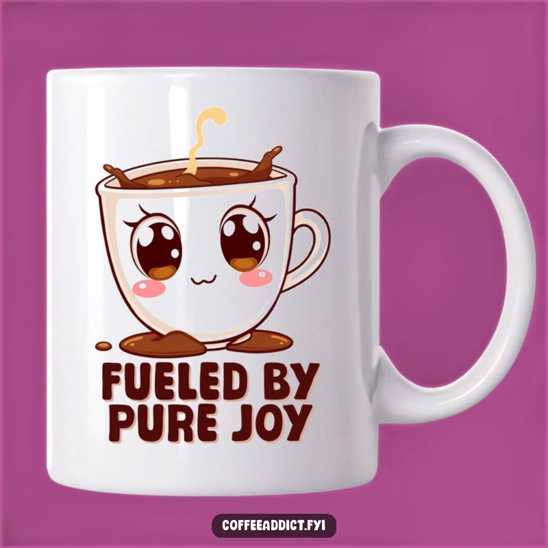 Funny Excited Coffee Cup Mug - Hilarious Design for Coffee Lovers' Morning Joy