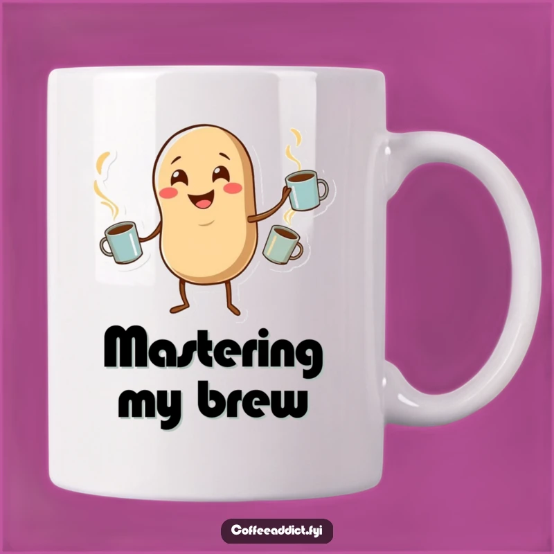 Funny Juggling Coffee Bean Mug A Whimsical Gift for Brew Enthusiasts