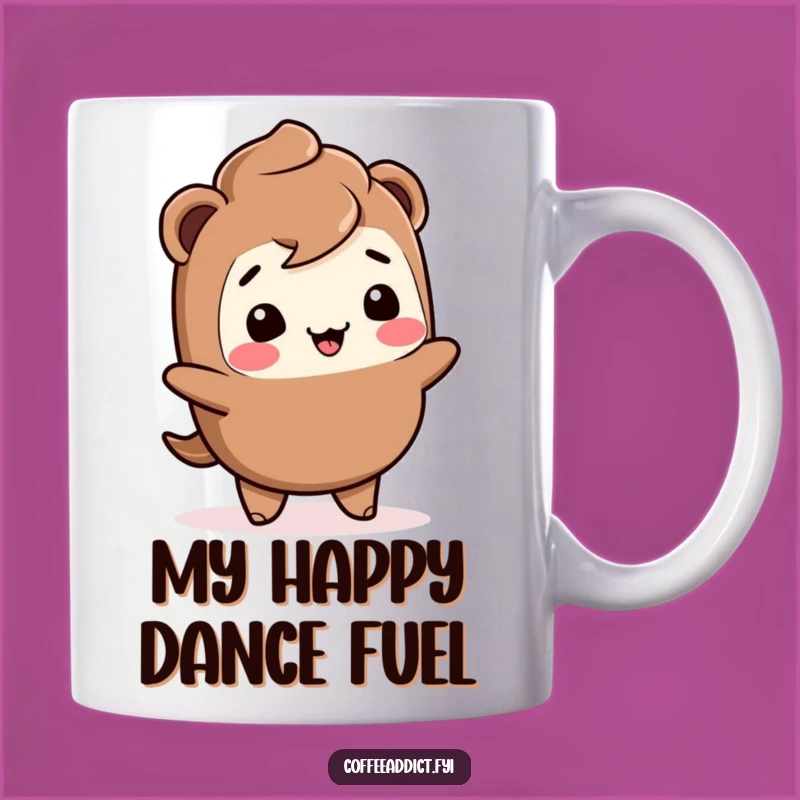 Funny Kawaii Mocha Mug: Giggling Character Wiggle Gift