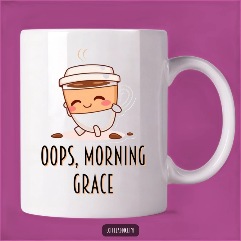 Funny Tripping Coffee Cup Mug, Resilient and Humorous Gift for Clumsy Coffee Lovers