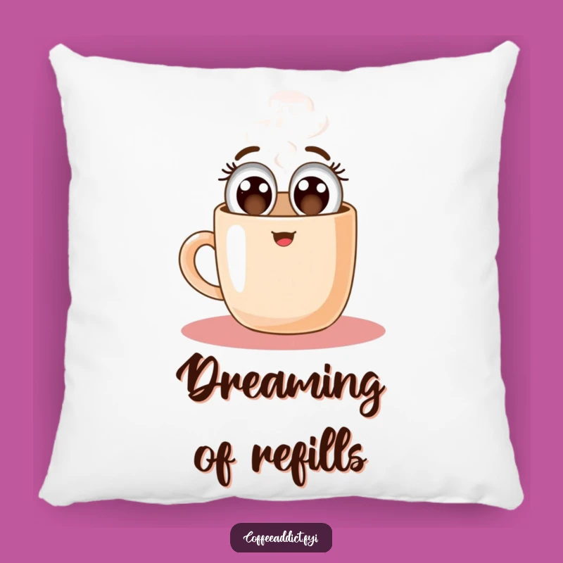 Funny Floating Coffee Mug Pillow: Comfy Cushion for Caffeinated Dreams
