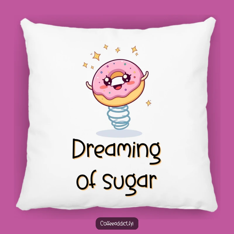 Funny Donut Pillow: Cozy and Hilarious Starry-Eyed Accent
