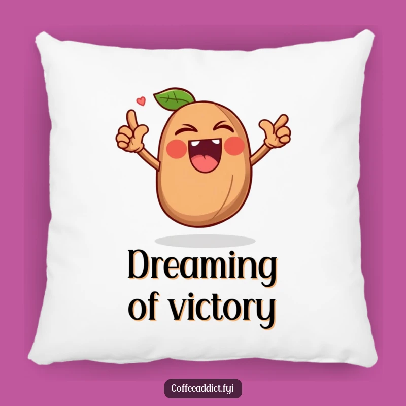 Funny Coffee Bean Pillow - Roaring Comfort, Bold Accent