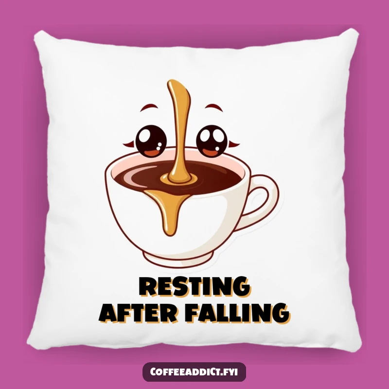 Funny Coffee Drip Pillow - Your Comfy Companion for Cozy Moments