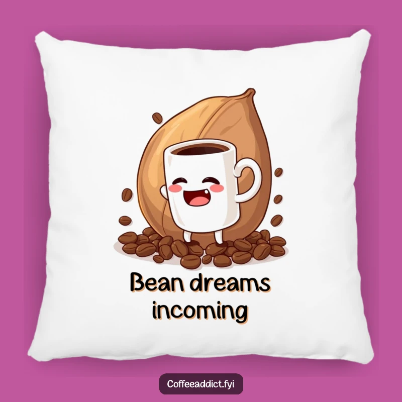 Funny Coffee Mug Struggle Pillow - Comfy and Humorous Home Decor Accent