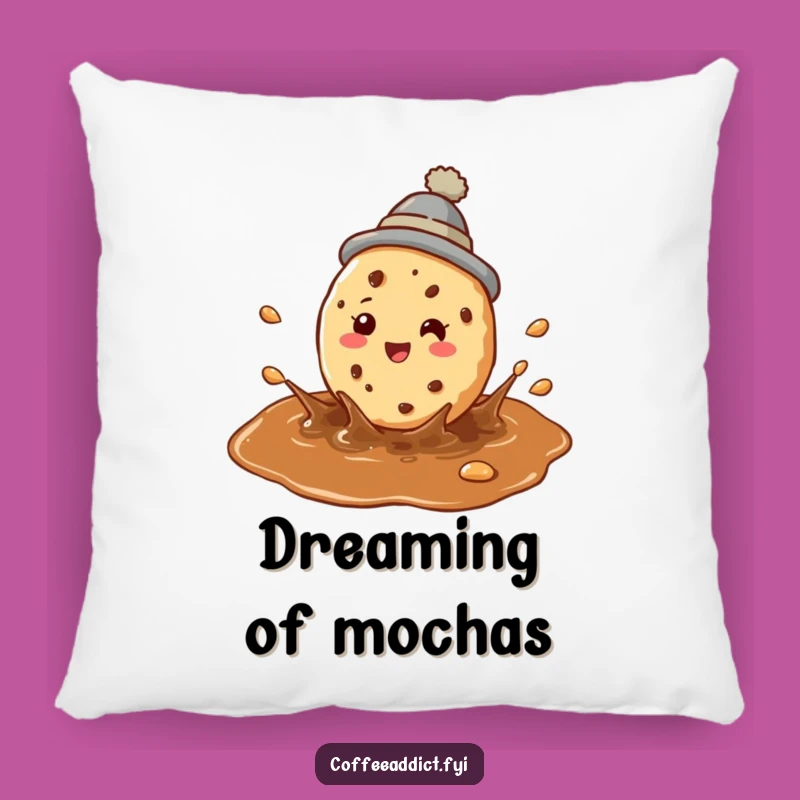 Funny Cookie Coffee Pillow: Perky Splashy Cushion for Cozy Fun