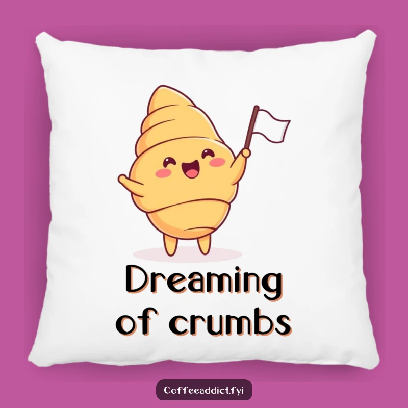 Funny Croissant Pillow: Cozy and Hilarious Cheering Accent