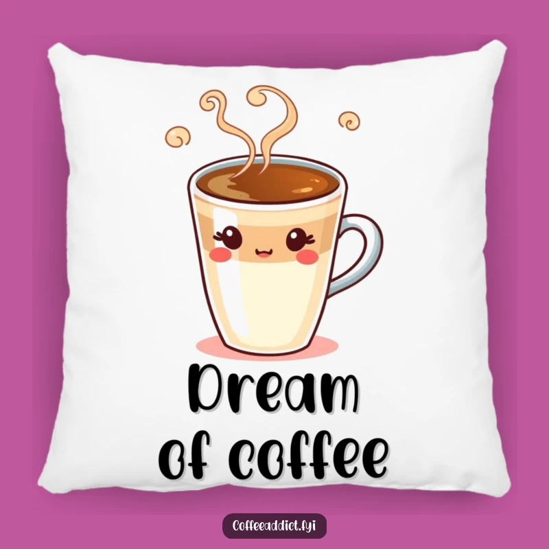 Funny Espresso Shot Pillow: Cuddle Up with a Silly Winking Coffee Drink for Comfort and Cheer