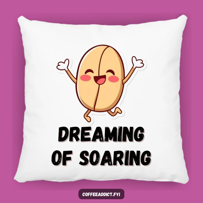 Funny Kawaii Coffee Bean Pillow: Cozy Comfort with a Jubilant Leap