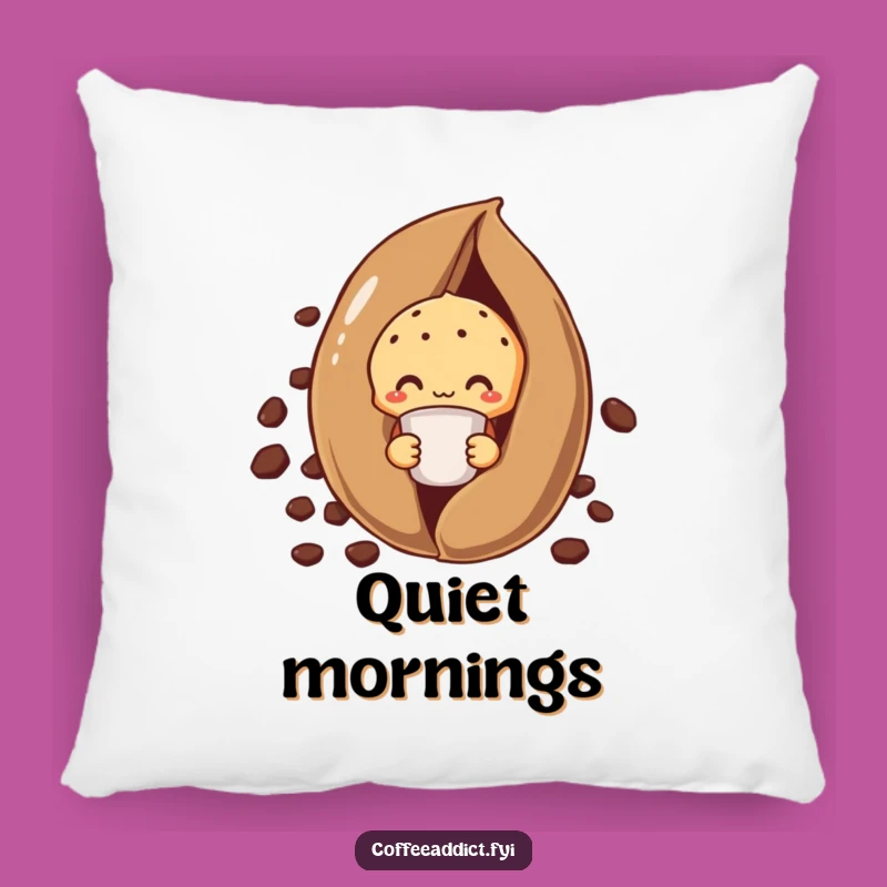 Funny Shy Muffin Pillow: Cozy Coffee Bean Cushion for Relaxation