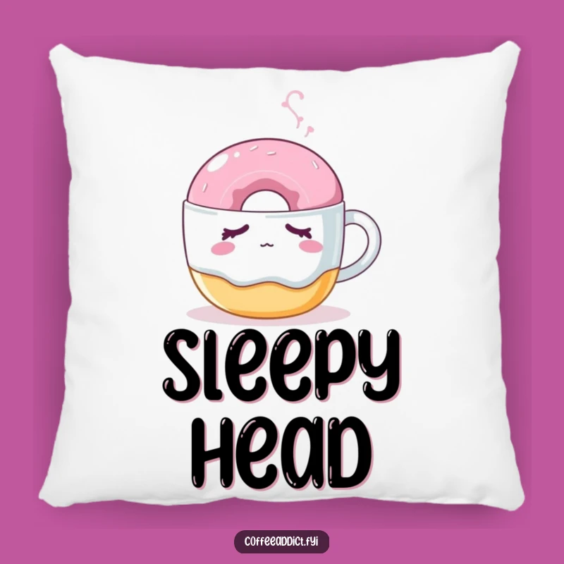 Funny Sleepy Donut Pillow: Cuddle Up with a Nudged Treat for Sweet Dreams and Comfort