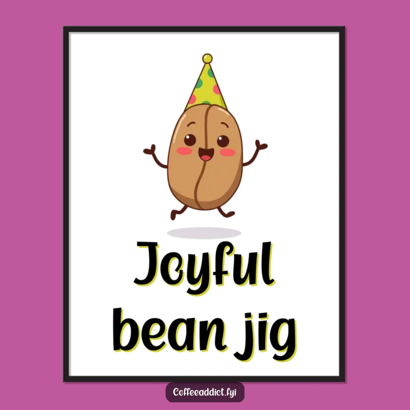 Funny Party Bean Digital Art - Hilarious Printable for Festive Decor