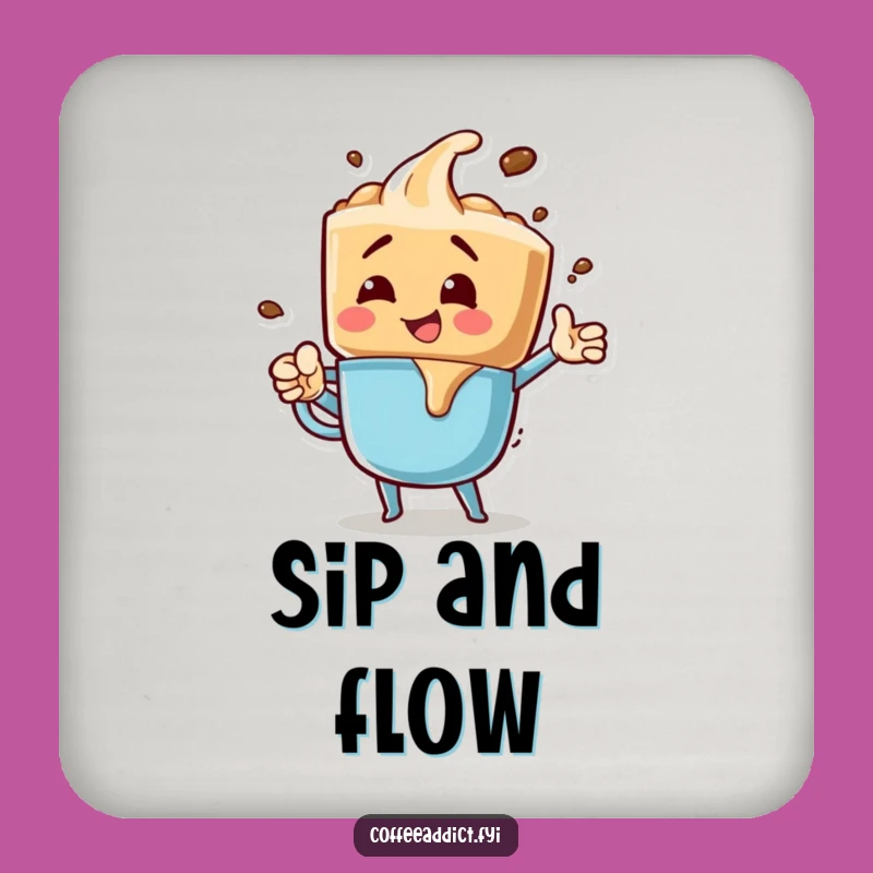 Funny Coffee Drip Coaster for Excitin Table Protection