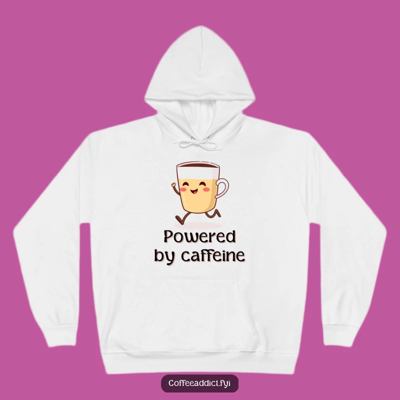 Funny Coffee Cup Hoodie: Cozy and Hilarious Sprinting Design
