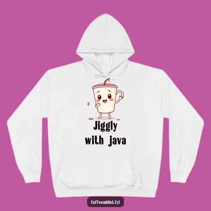 Funny Dancing Coffee Cup Hoodie: Cozy Comfort for Your Jittery Jig