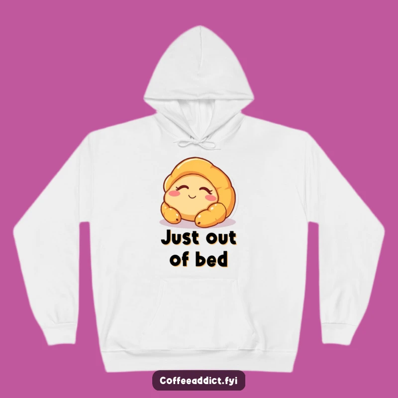 Funny Sleepy Croissant Hoodie - Snuggle Up with Laughter Gift!