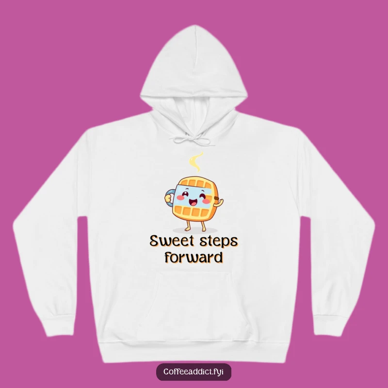 Funny Waffle Hoodie: Cozy and Hilarious Tiptoeing Pastry