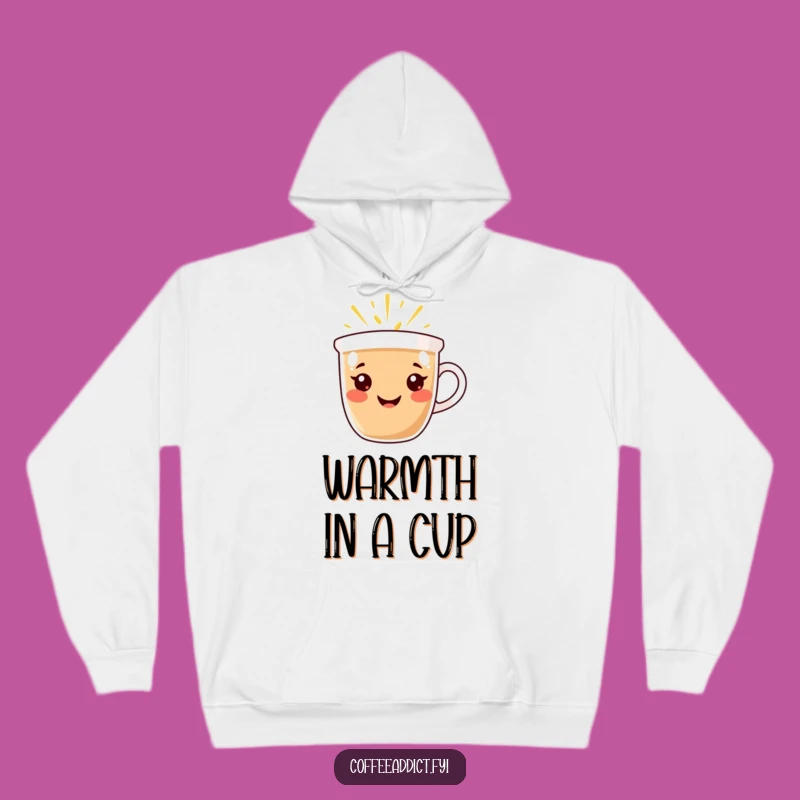 Funny Cozy Coffee Cup Hoodie: Warmth & Happiness - Awesome Gift!