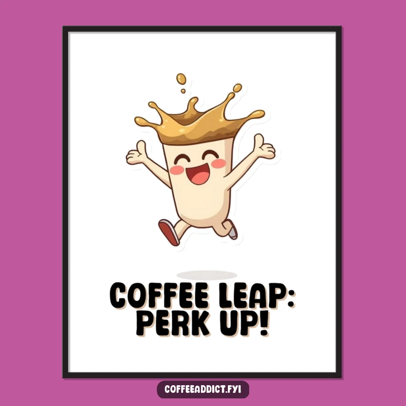 Free Printable Wall Art: Coffee Splash, Energetic Leap Downloadable Art!