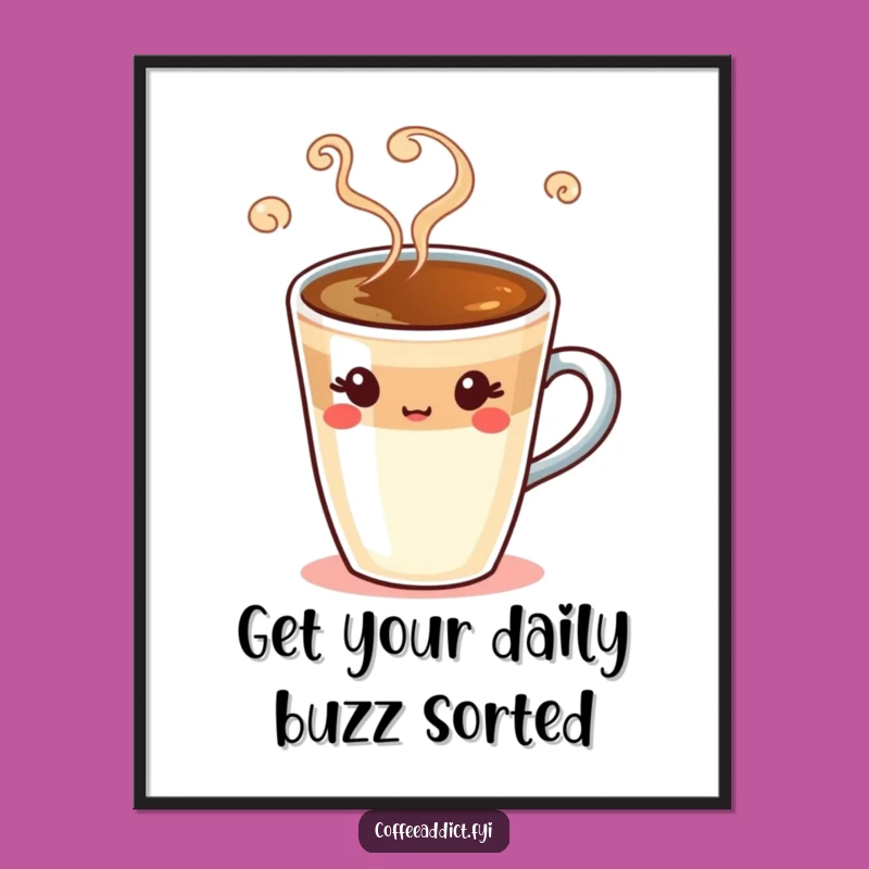 Funny Free Printable Wall Art: Winking Espresso Shot, Humorous Downloadable Decor for Coffee Lovers