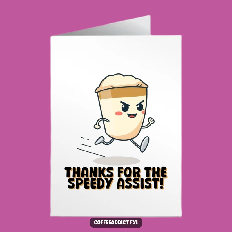 Free Printable Thank You Card: Fast Espresso Shot Gratitude!