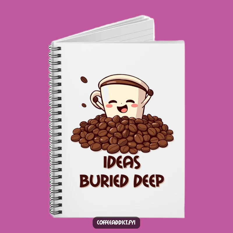 Funny Chaos Notebook: Coffee Cup Faceplant - Great Gift!