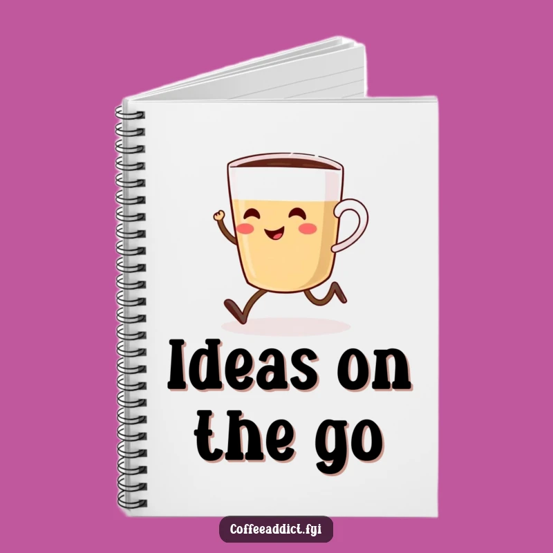 Funny Coffee Cup Notebook: Jot Down Ideas with Hilarious Sprint
