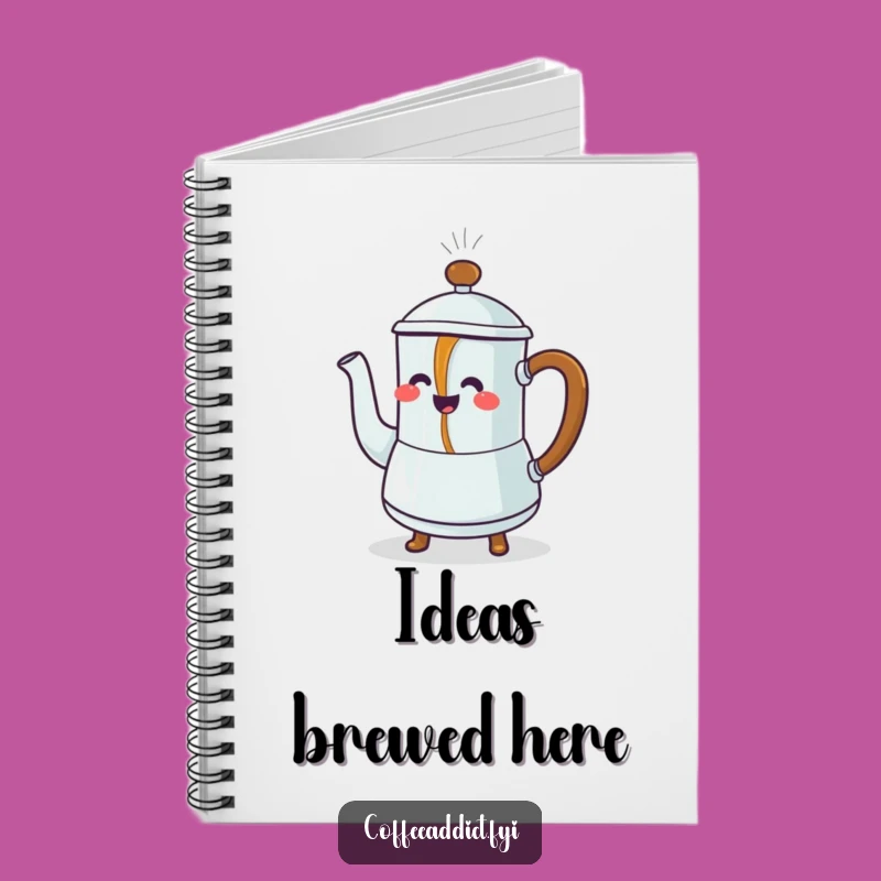 Funny Coffee Pot Notebook: Jot Down Ideas with Dancing Coffee - Great Gift!