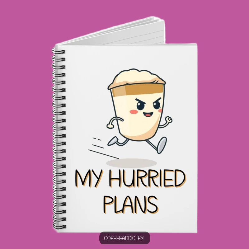 Funny Espresso Shot Notebook: Determined Runner Journal Gift