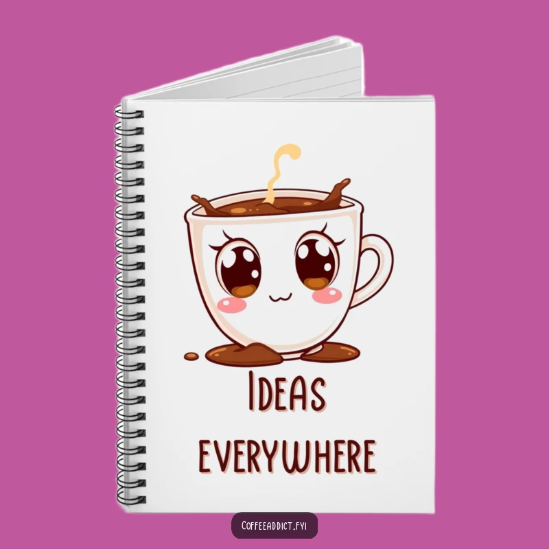 Funny Excited Coffee Cup Notebook - Hilarious Journal for Enthusiastic Ideas
