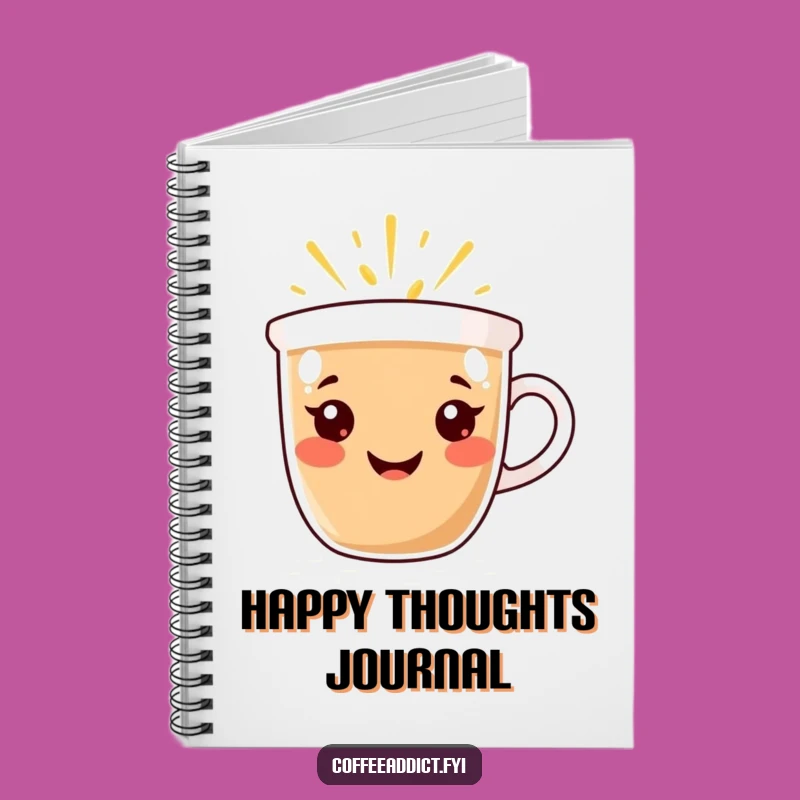 Funny Happy Notes Notebook: Coffee Cup Cheer - Great Gift!