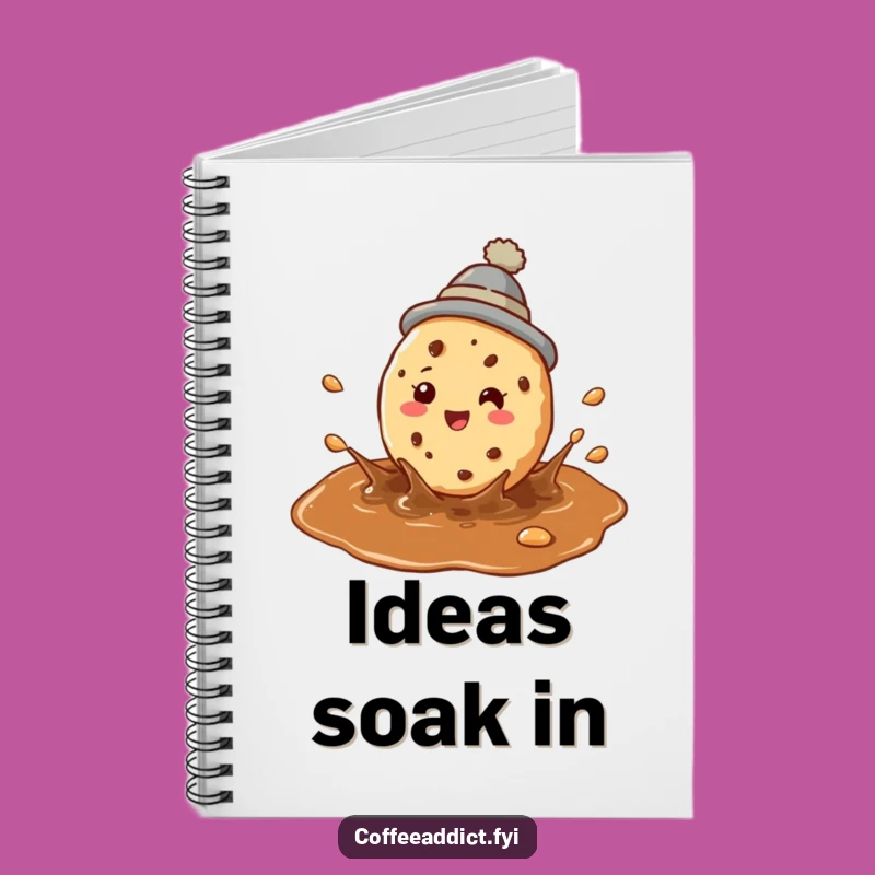 Funny Cookie Coffee Notebook: Perky Splashy Journal for Sweet Ideas