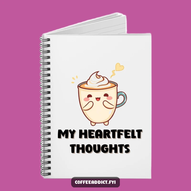 Funny Kawaii Latte Art Notebook - Jot Down Sweet Ideas