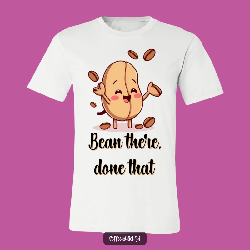 Funny Coffee Bean Juggling T-Shirt - Hilarious Gift for Bean Enthusiasts!