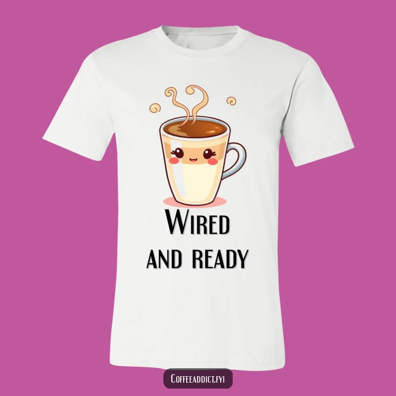 Funny Espresso Shot T-Shirt: A Silly Winking Coffee Drink for a Playful and Humorous Style