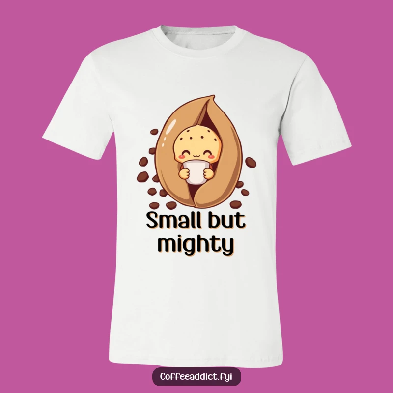 Funny Shy Muffin T-Shirt: Coffee Bean Buddy Gift for Introverts