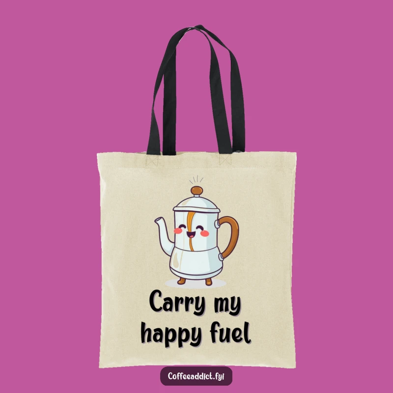 Funny Coffee Pot Tote Bag: Carry Your Joy with Dancing Coffee - Great Gift!