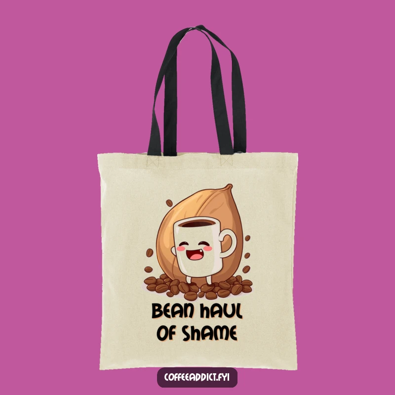 Funny Coffee Mug Bean Struggle Tote Bag - Carry Your Laughs in Style