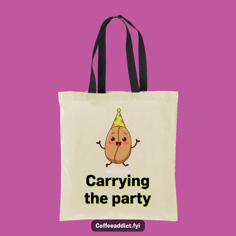 Funny Party Bean Tote Bag - Hilarious Carry-All for Festive Fun