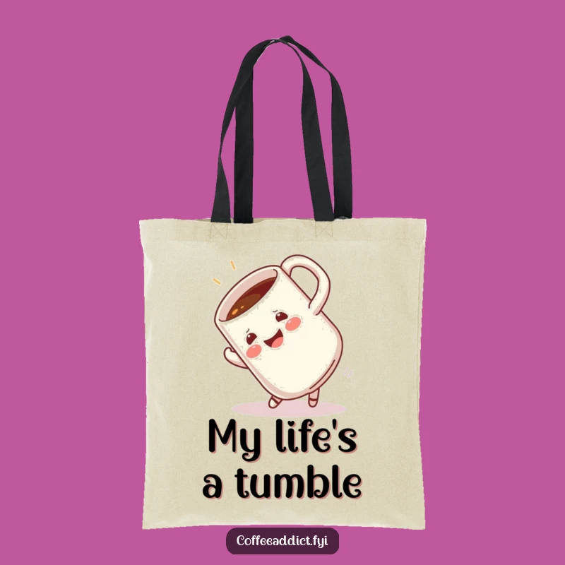 Funny Somersault Mug Tote Bag - Hilarious Carry-All for On-the-Go Fun