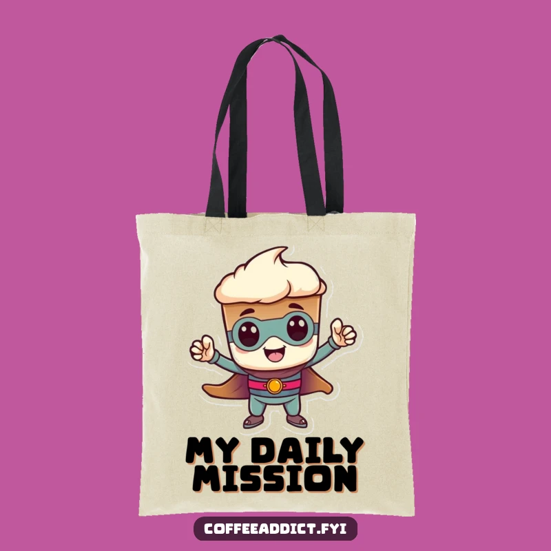 Funny Heroic Espresso Tote Bag: Carry Your Strength, a Bold Funny Gift